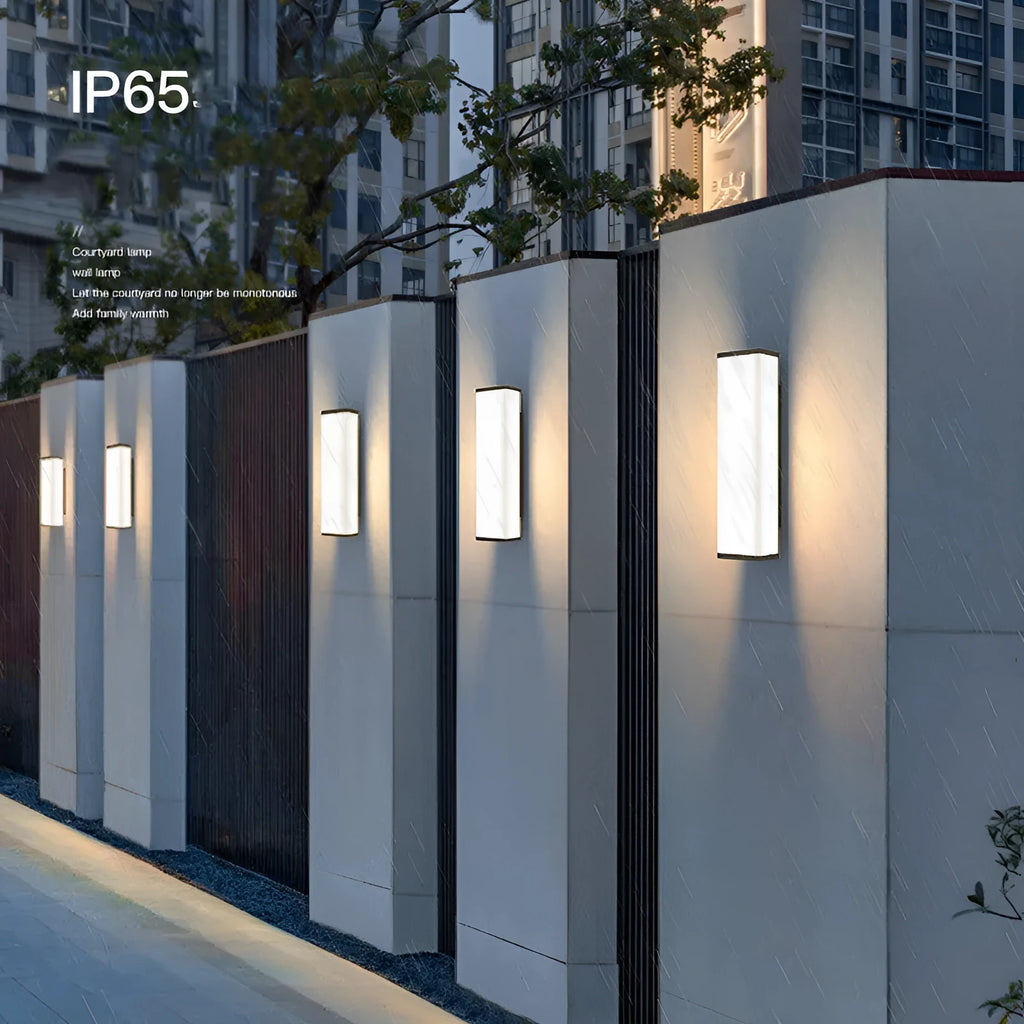 60cm outdoor wall light with waterproof IP65 rating and stainless steel PC construction