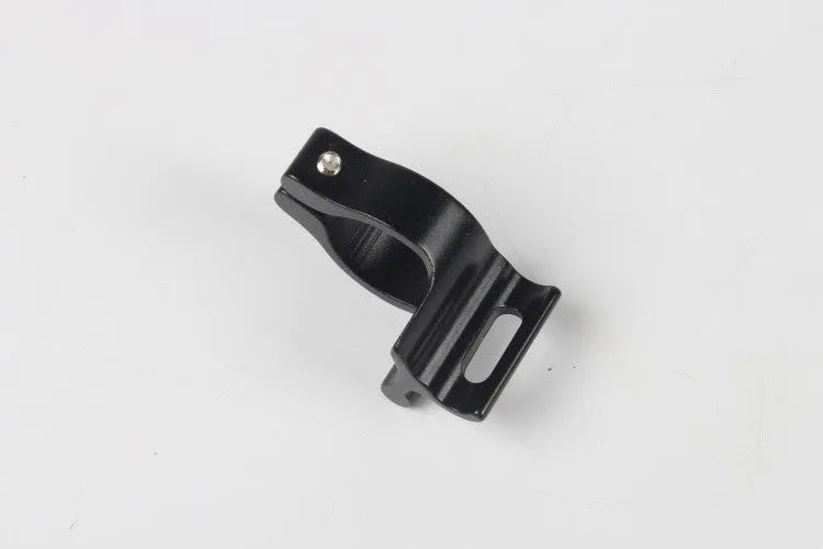 Single black aluminium alloy vehicle clamp ring with a 28.6mm diameter.