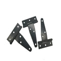 Fixed T-shaped iron hinge for built-in installation on wooden doors and outdoor gates.