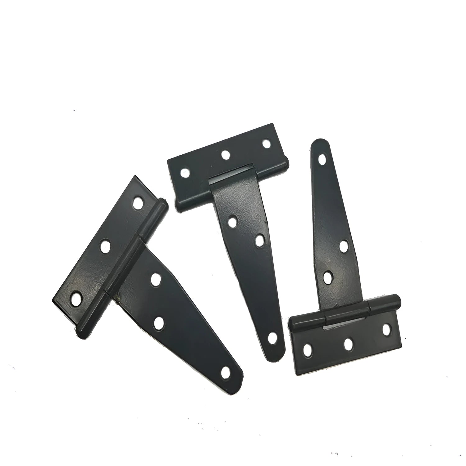 Fixed T-shaped iron hinge for built-in installation on wooden doors and outdoor gates.