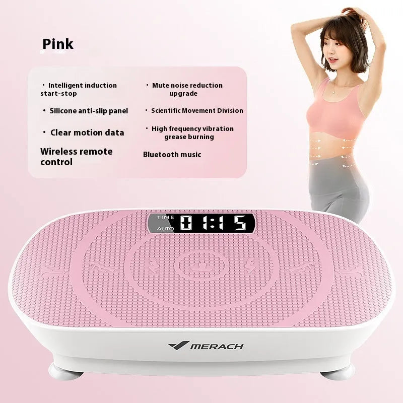 Grey or pink portable smart power board with dimensions 58x38x16cm for home exercise equipment