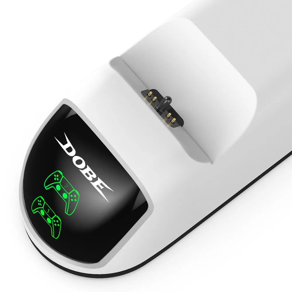 Green and blue LED breathing light USB Type-C contact charger handle with ABS plastic body.