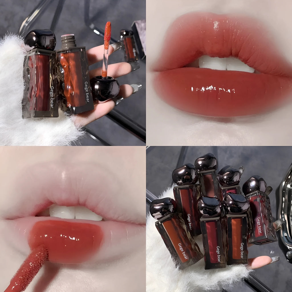 Glacier lava lip lacquer with mirror applicator in one of seven colour options