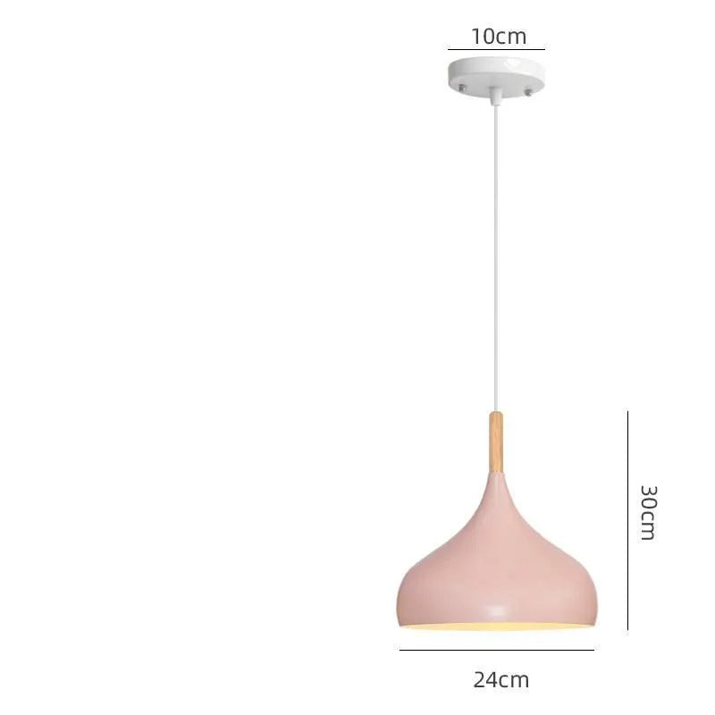 Creative macarone adjustable single head pendant chandelier in multiple colour options