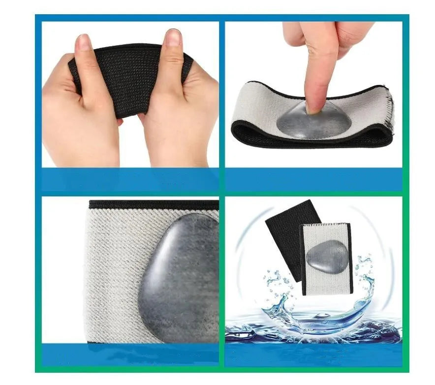 Elastic foot bandage cover with adjustable heart pad for arch support in PU material