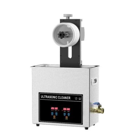 Ultrasonic disc cleaning machine with single slot for vinyl records and PCB components