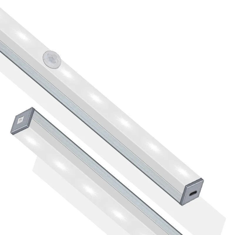 USB rechargeable magnetic LED closet light with motion sensor in aluminium housing