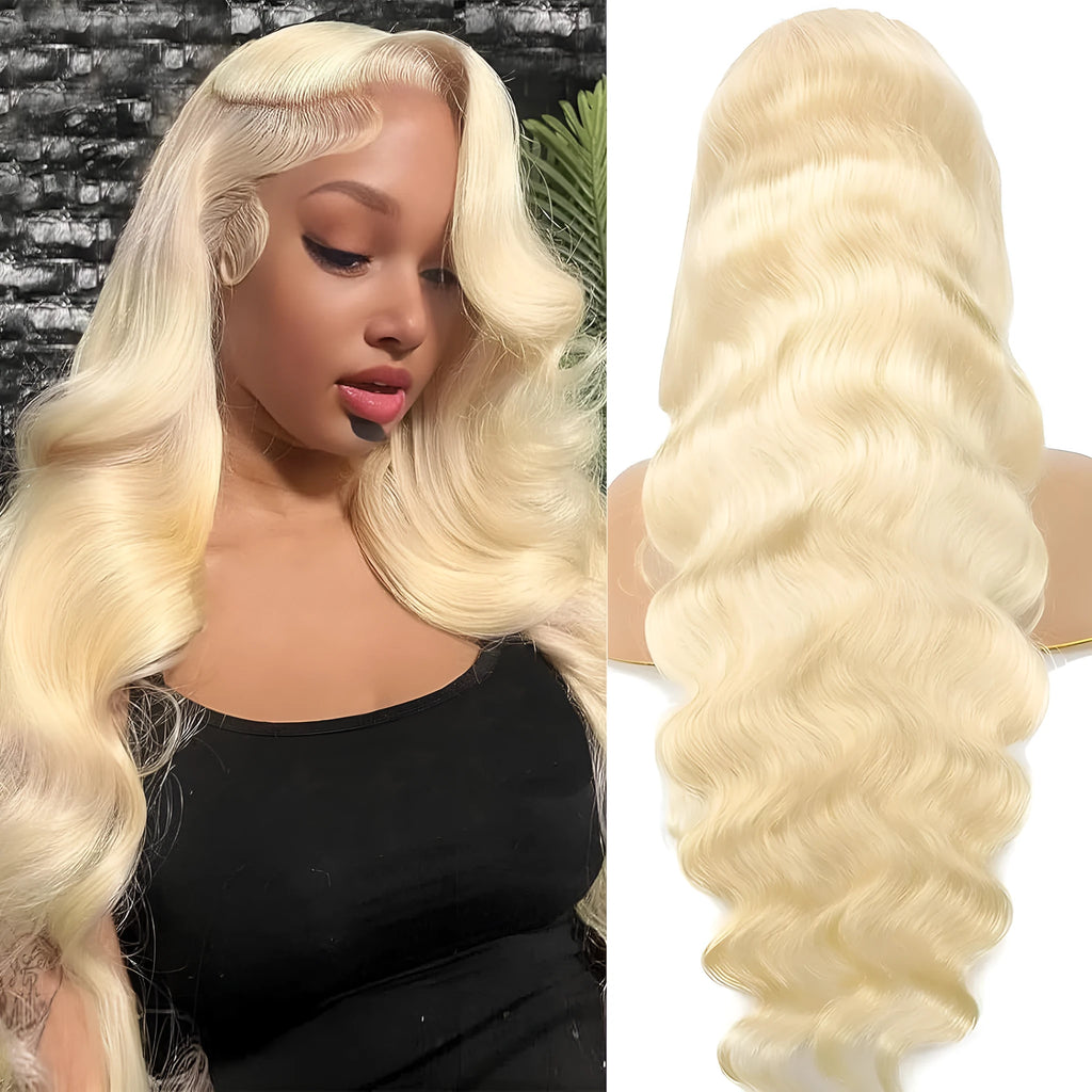 Women's synthetic front lace wig with medium-long curly hairstyle in M1/539/613 multi-tone colours