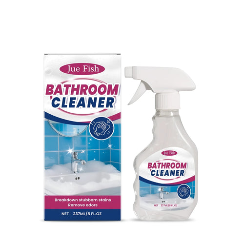 237ml bottle of bathroom cleaner with sodium hypochlorite for disinfecting surfaces