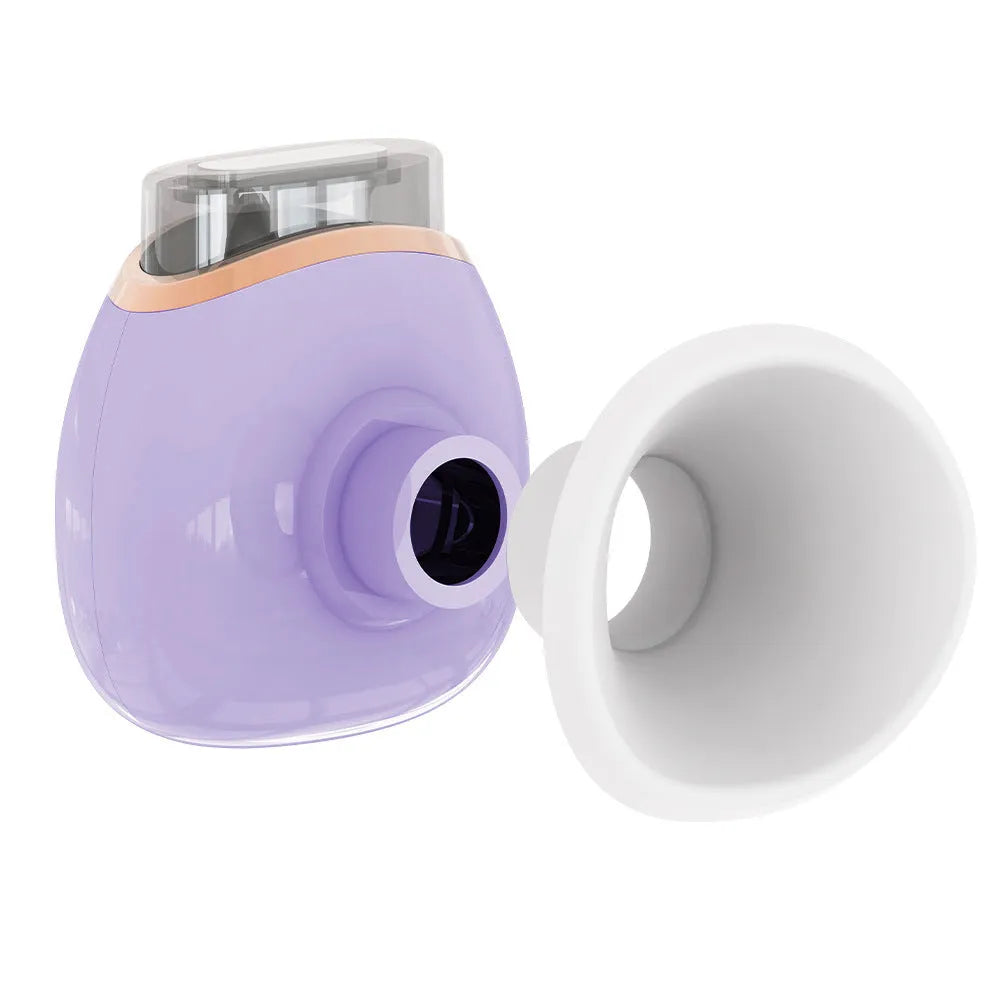 White portable eye humidifier with USB charging cable for dry eye relief