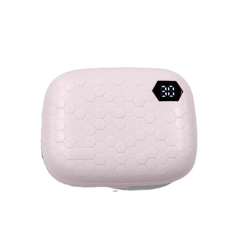 Automatic ultrasonic glasses cleaning machine for invisible glasses in pearl white, blue, or pink