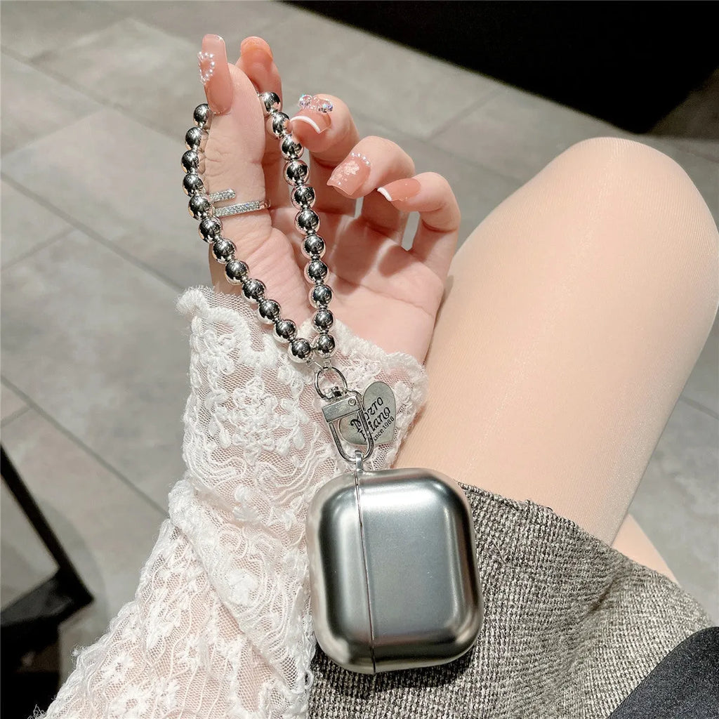 Matte plating TPU protective case for Apple AirPods showing a universal design.