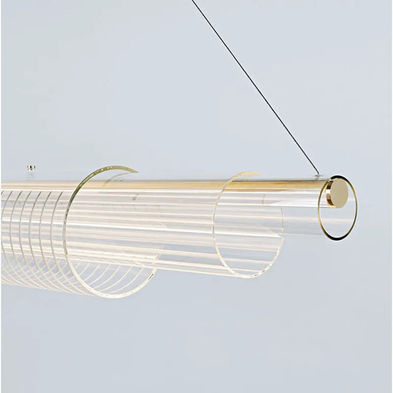 Iron and glass pendant lamp for restaurant or bar ceiling mounting