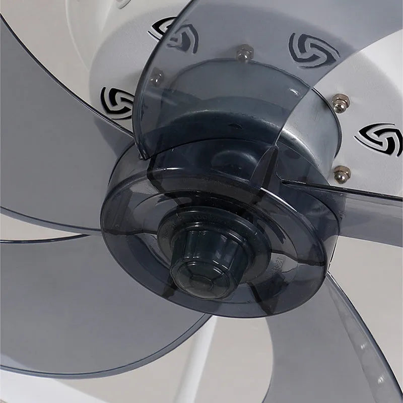 Nordic-style ceiling fan lamp with remote control, 50cm diameter in coffee gold finish