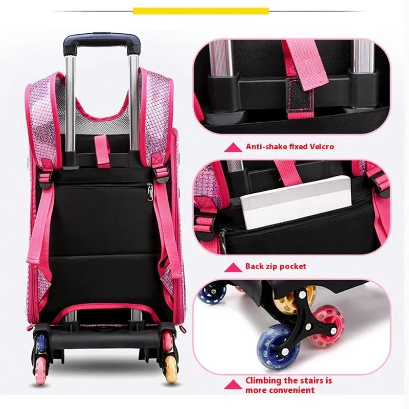 Transparent folding pet trolley with shoulder strap in blue colour for small dog transport