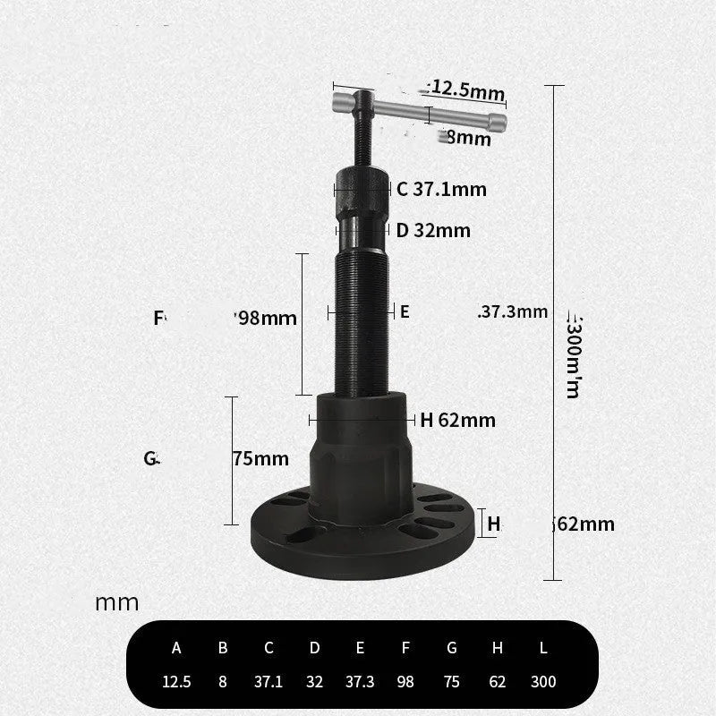Chrome vanadium steel brake drum puller tool for electric tricycle and motorcycle hub removal