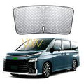 Silver car windshield sunshade for Toyota NOAH XOVY 90 series vehicles with two size options