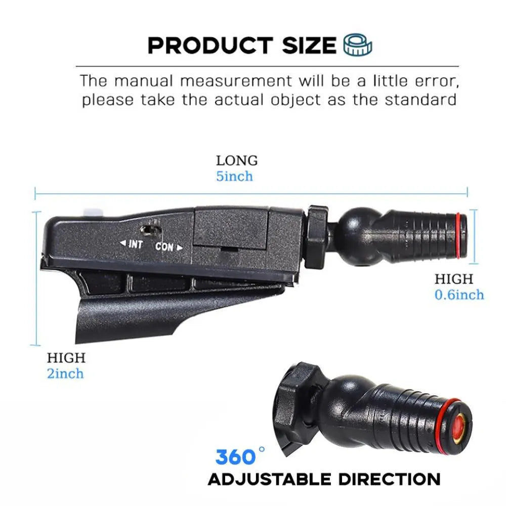Black golf laser aiming instrument for putting alignment practice with compact 7.6cm design