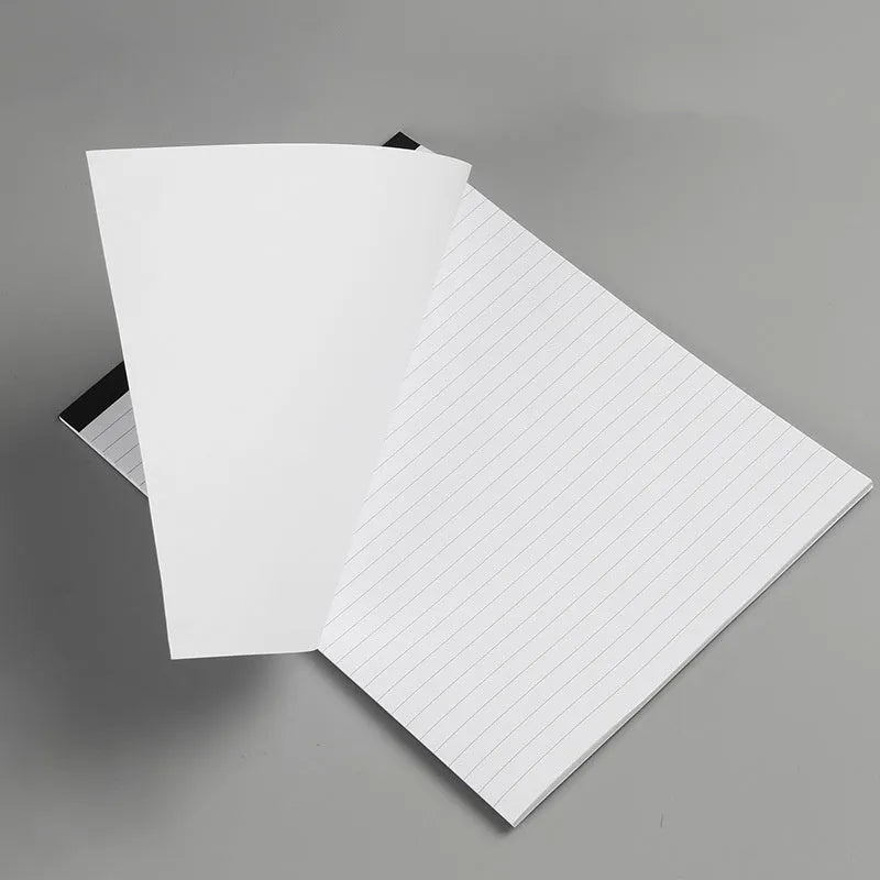 A4 tearable notebook with grid-patterned pages for meeting minutes