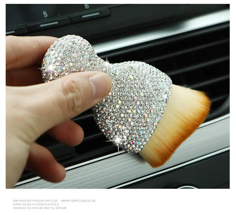 10cm car interior soft brush for dust removal from dashboard and seats in white, pink, or black