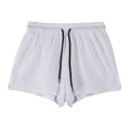Men's quick-drying nylon summer shorts in black and white colours with mid-waist design