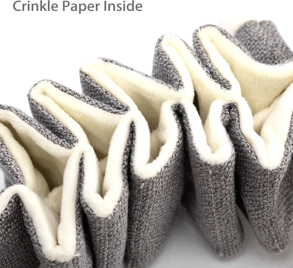 Gray koala plush dog toy with crinkle paper and squeaker, measuring 30cm long.