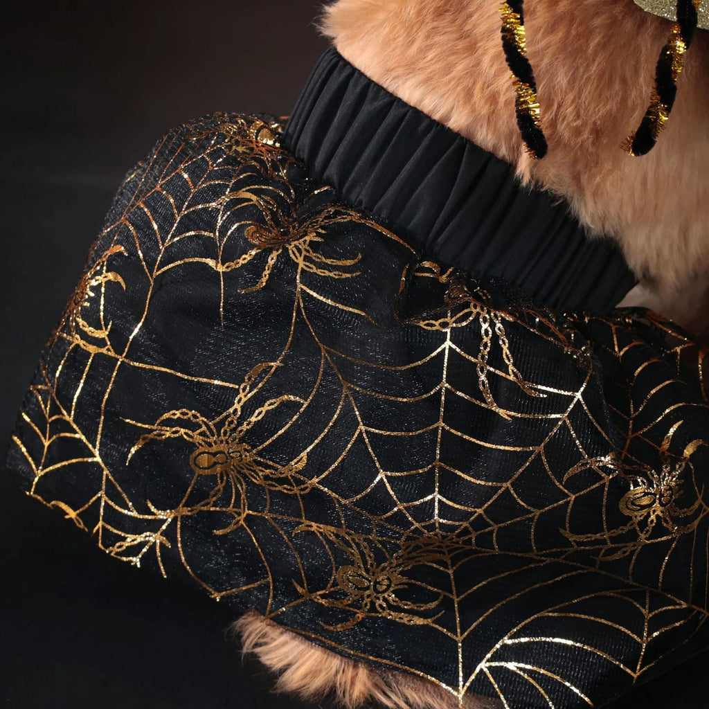 Polyester dog Halloween costume in suit design showing full-body coverage for seasonal pet events