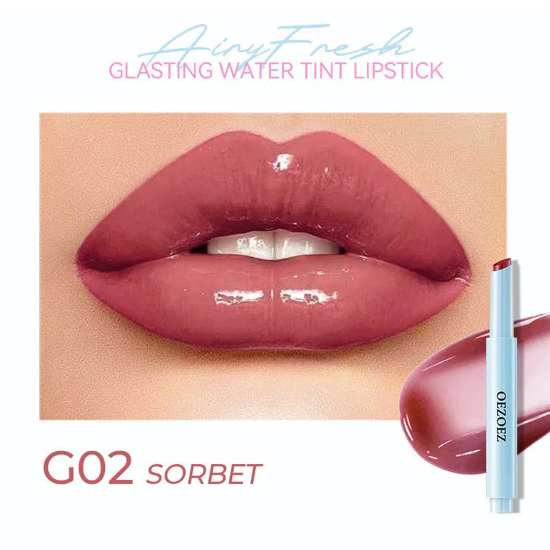 Waterproof moisturising lipstick in six colour variants Z0033-G01 to Z0033-G06, 1.8g net content.