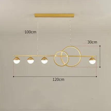 Rectangular aluminium ceiling light in black or gold finish with remote control for dimming