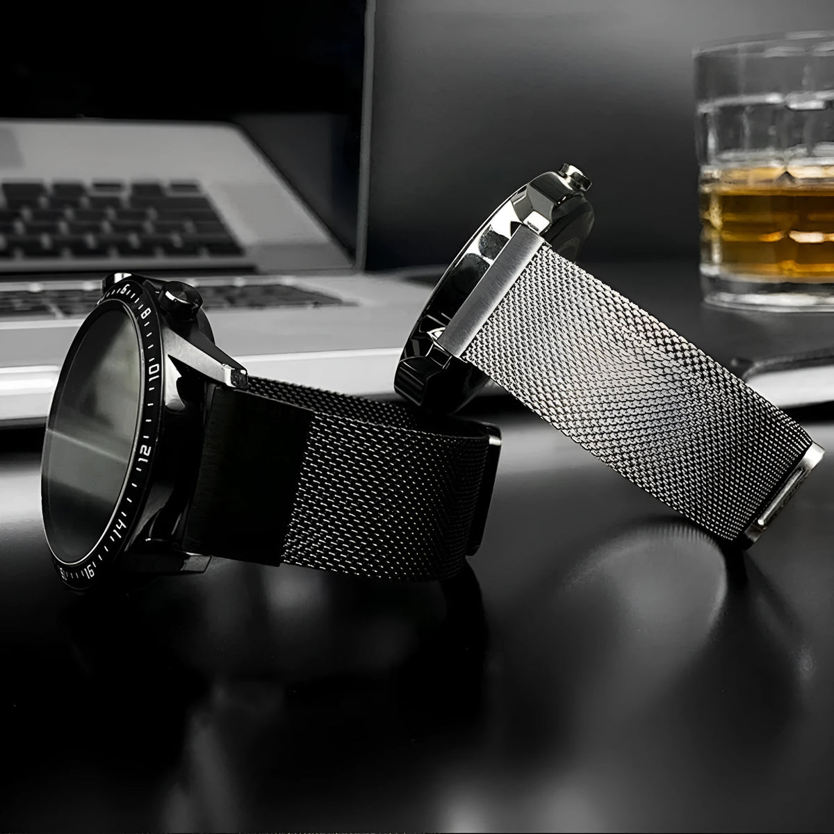 Stainless steel card-style replacement strap for Garmin Fenix smartwatch in multiple colours