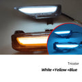 Infiniti Q50 Q70 front bumper LED turn signal and daytime running lights with ABS housing