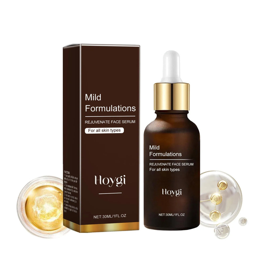 30ml facial skin care essence bottle with hyaluronic acid, vitamin C, collagen and arbutin ingredients