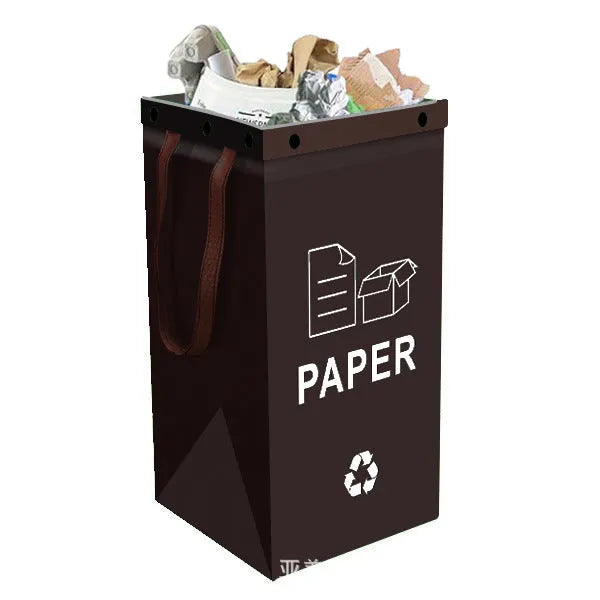 40L handbag-style waste sorting bin in blue colour with 30x50x30cm dimensions