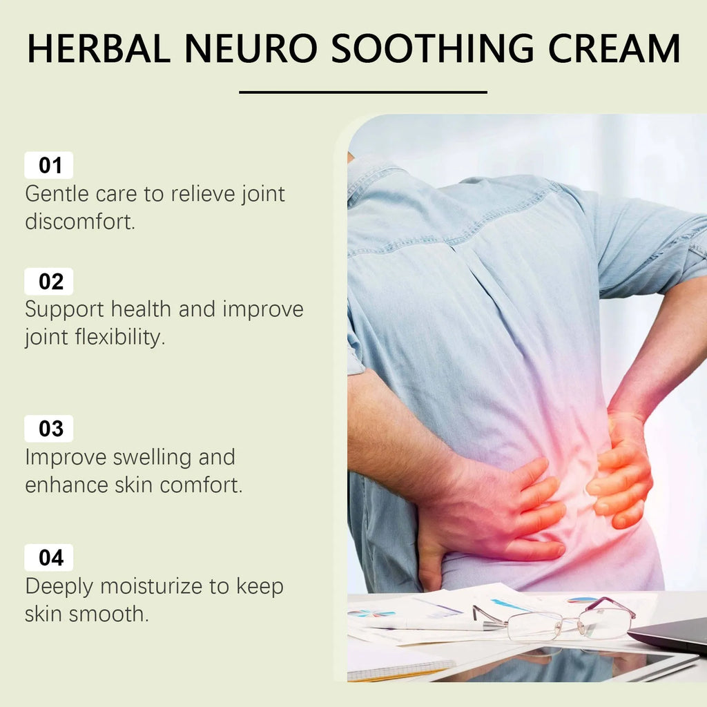100g jar of botanical body care cream with arnica, pepper, and mugwort root extracts.