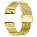 Stainless steel card-style replacement strap for Garmin Fenix smartwatch in multiple colours