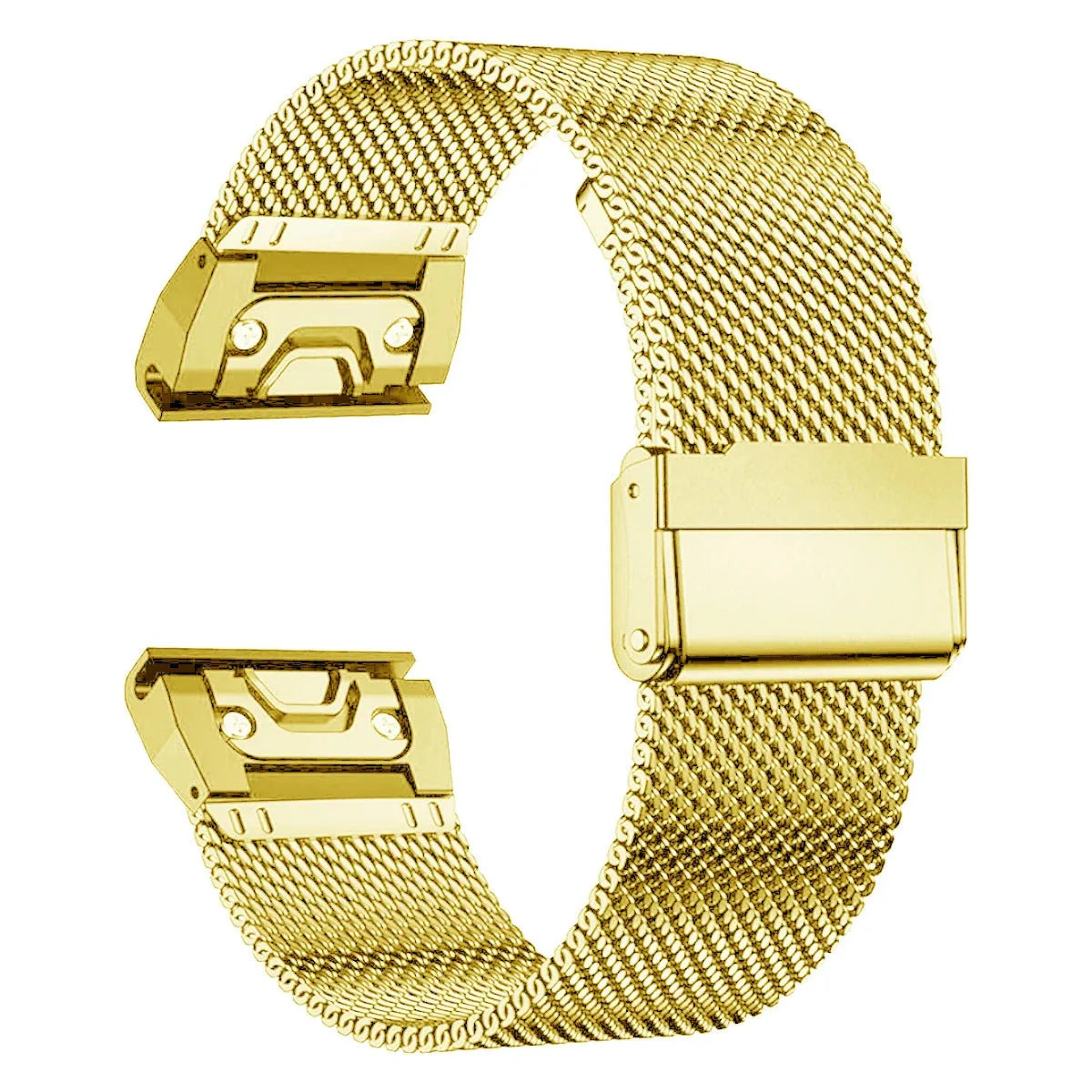 Stainless steel card-style replacement strap for Garmin Fenix smartwatch in multiple colours