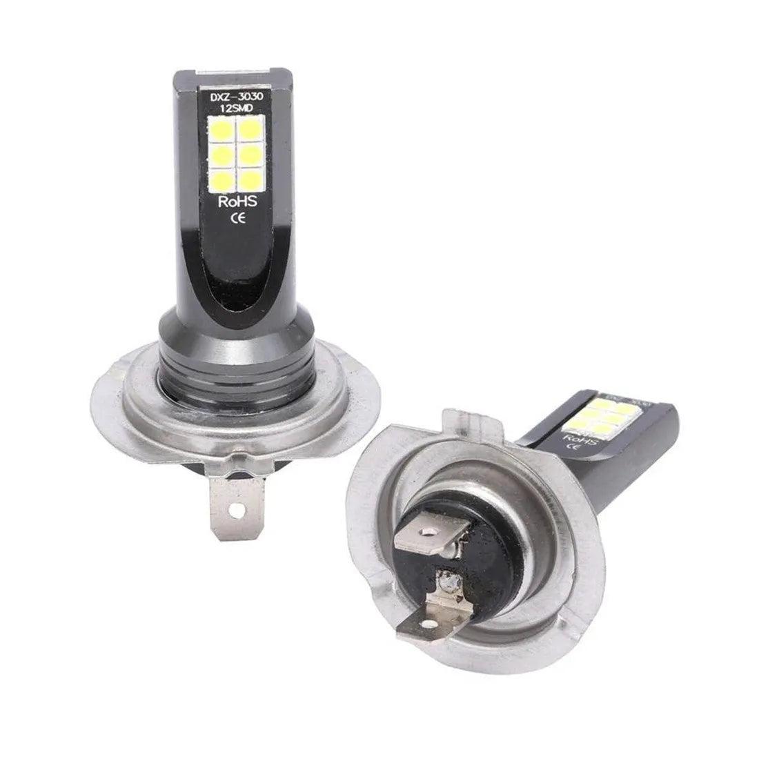 H7 110W LED automotive fog lights with 12 SMD chips and aluminium housing