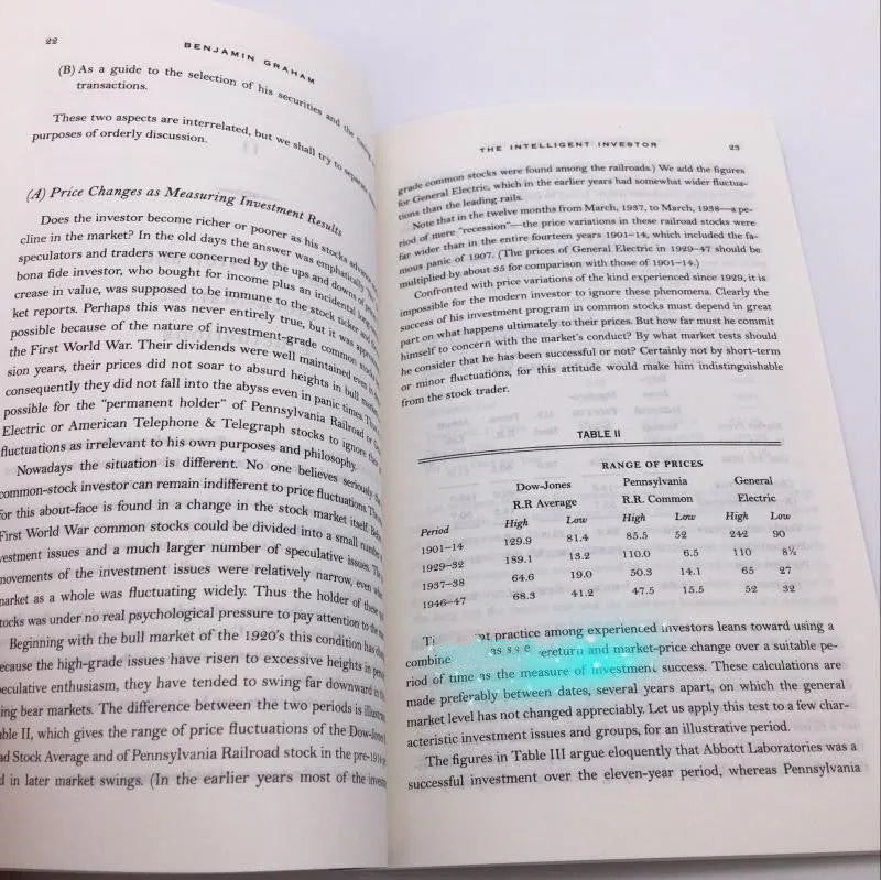 The Intelligent Investor paperback book cover showing title and author Benjamin Graham