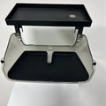 Black ABS storage box for under the Tesla Model 3 Y touchscreen, showing ETC card slot and napkin box compartment.