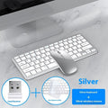 Ultra-thin wireless keyboard and mouse suit in black, gun colour, or silver with rechargeable batteries