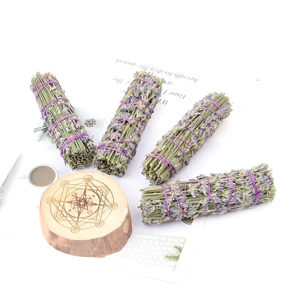 4-inch natural dried flower aromatherapy stick with lavender fragrance