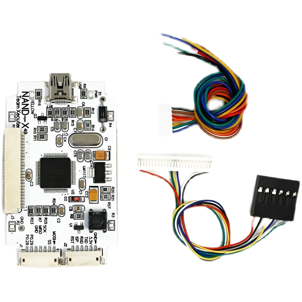 Simplified Xbox 360 brush chip tool kit with USB connector and three-piece components for console NAND-X flashing