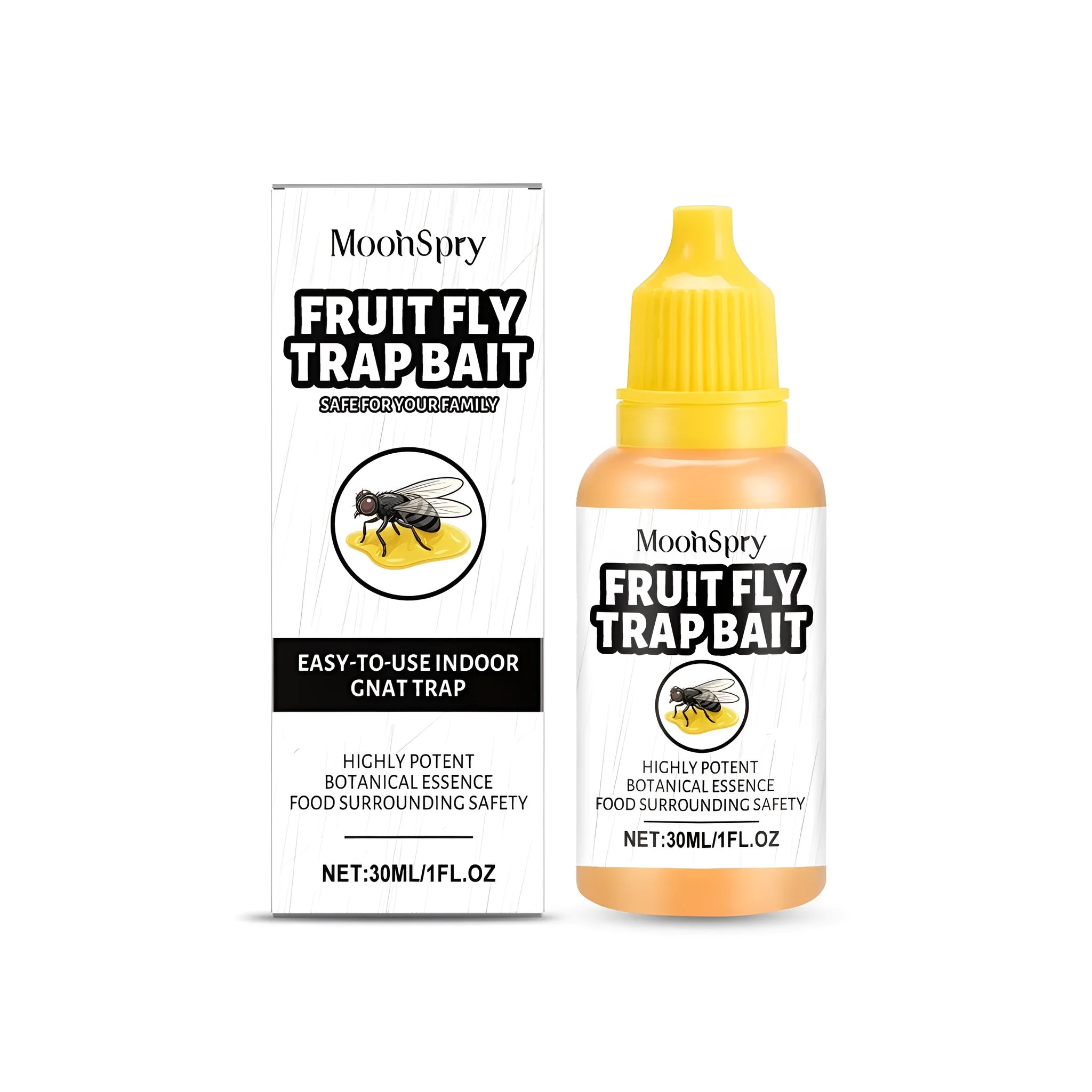 30ml fruit fly trap bait liquid in clear viscous gel formulation for Drosophila control