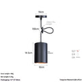 Retro industrial iron chandelier with simple design in matte black finish for bedroom or living room ceiling lighting