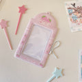 PVC meal card holder pendant with strawberry or four-leaf clover cartoon design