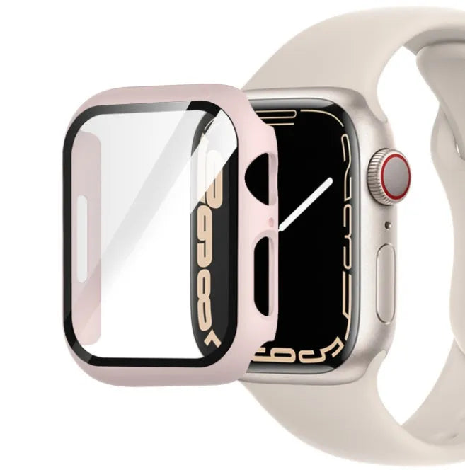 PC tempered film protective case for Apple Watch in various colours and sizes.