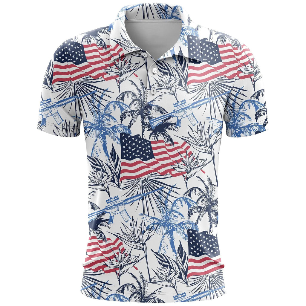Loose-fit 3D printed sports top in thin polyester bird eye cloth with short sleeves and colour-matching pattern