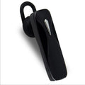 M163 car Bluetooth stereo headset in black and white colours showing call and music controls