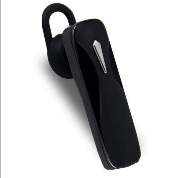 M163 car Bluetooth stereo headset in black and white colours showing call and music controls