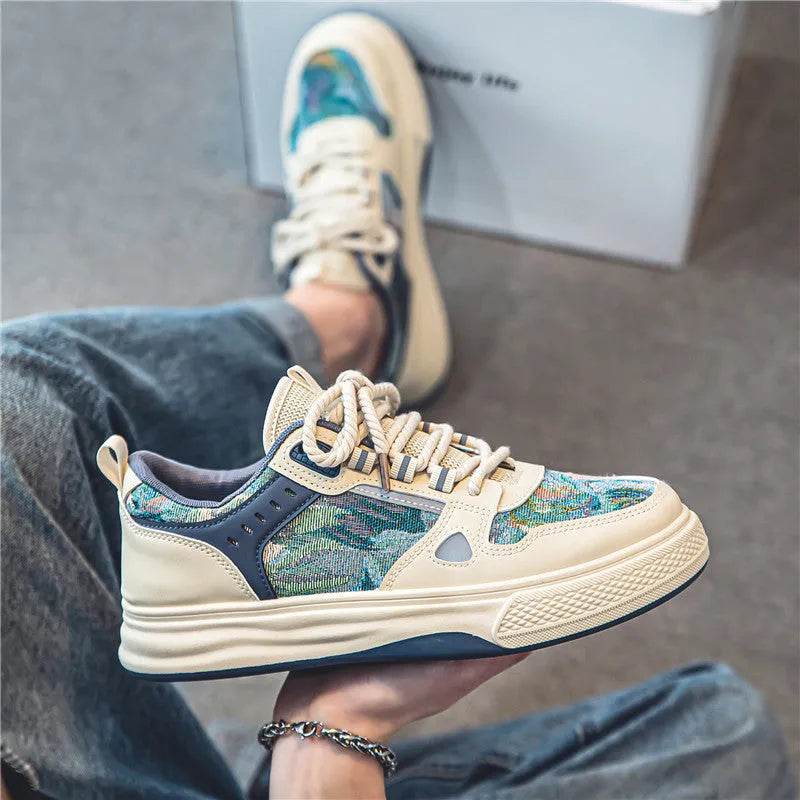Canvas casual shoes in Milan green colour with flat heel and round toe design